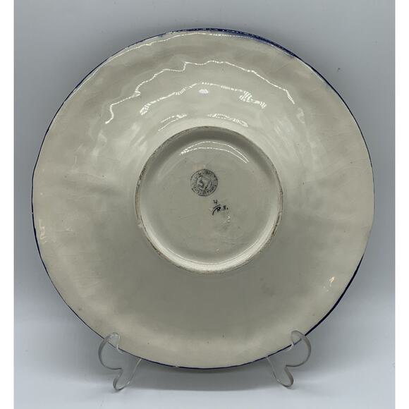 Ceramic Hand Painted Nautical Decorative Plate Sailing Ship Signed 11” Read - Picture 5 of 10